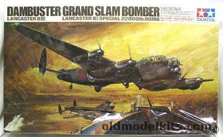 Tamiya 1/48 Lancaster BIII Dambuster or BI Special Grand Slam, 61021 plastic model kit